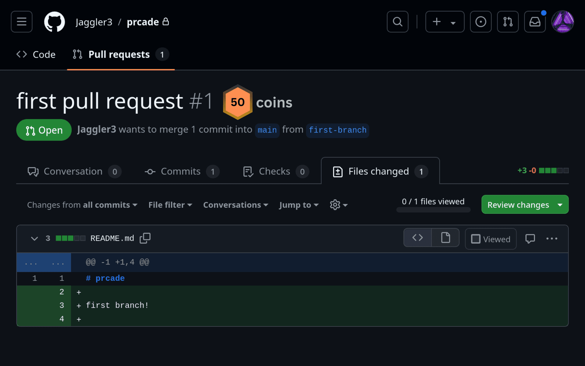 PRcade Dashboard